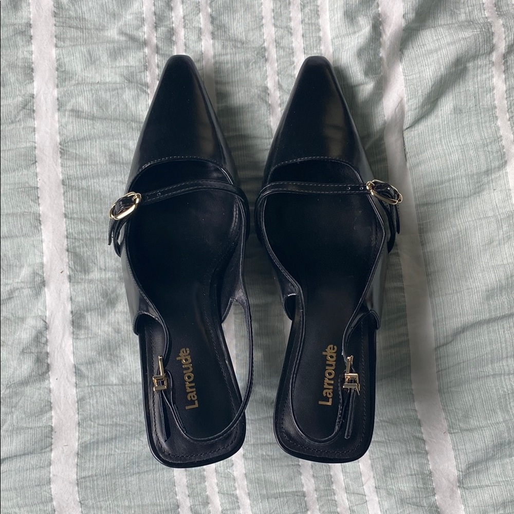Larroude Ines Black Heels